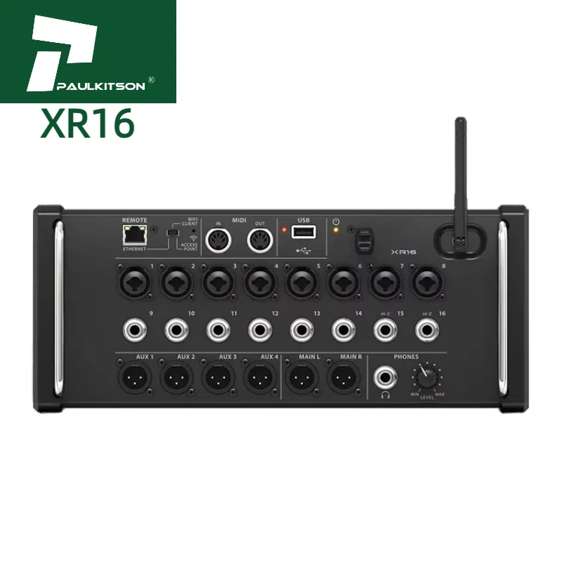 Paulkitson XR16 Digital Mixing Console 16-Channel Metal Audio Console Mixer Sound System Sound Mixer
Paulkitson XR16 Digital Mixing Console 16-Channel Metal Audio Console Mixer Sound System Sound Mixer