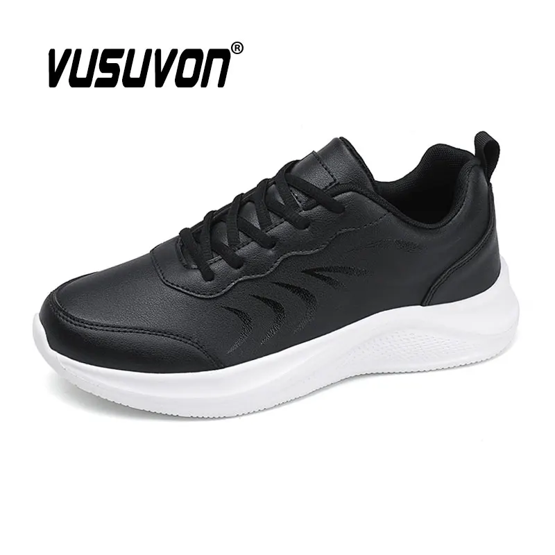 Men Casual Sneakers PU Leather Loafers Breathable Black Shoes Soft Outdoor Boys Winter Spring Mules Dress Lace-Up Flats 39-47
Men Casual Sneakers PU Leather Loafers Breathable Black Shoes Soft Outdoor Boys Winter Spring Mules Dress Lace-Up Flats 39-47