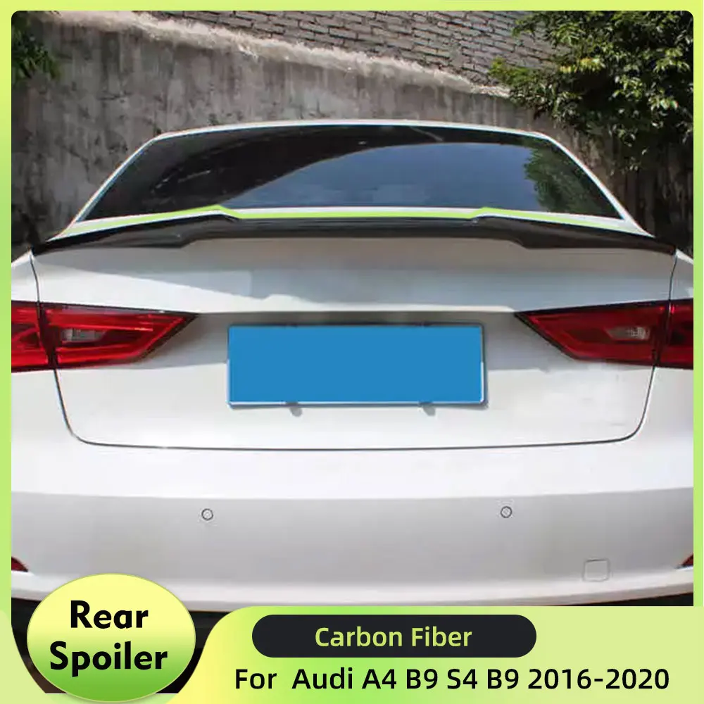Dry Carbon Car Rear Trunk Spoiler for Audi A4 B9 S4 B9 Sedan 2016-2020 Rear Boot Lid Highkick Wing Lip
Dry Carbon Car Rear Trunk Spoiler for Audi A4 B9 S4 B9 Sedan 2016-2020 Rear Boot Lid Highkick Wing Lip