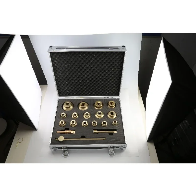 Aluminum Bronze Suitable for High Temperature Environments 1" Dr Socket Set 18pcs Oil Depot Station Communication Room 
Aluminum Bronze Suitable for High Temperature Environments 1" Dr Socket Set 18pcs Oil Depot Station Communication Room