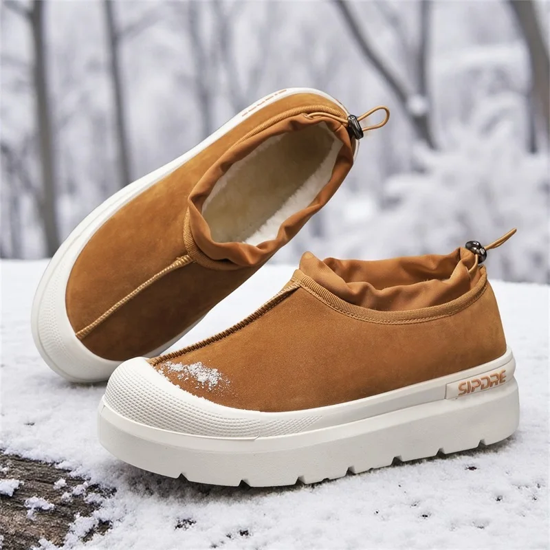 Мужские зимние зимние ботинки нового стиля с меховой подкладкой, толстой подошвой, дополнительной подкладкой и толстой теплой изоляционной хлопковой обувью
Мужские зимние зимние ботинки нового стиля с меховой подкладкой, толстой подошвой, дополнительной подкладкой и толстой теплой изоляционной хлопковой обувью