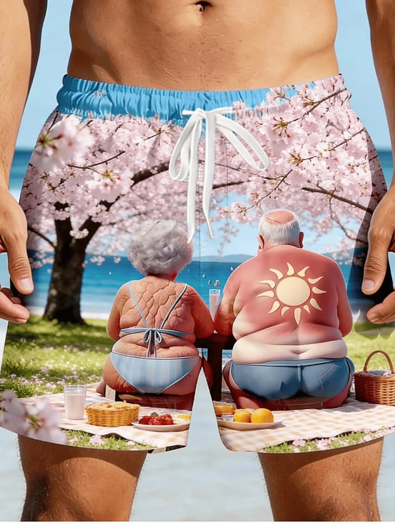 Men's Novelty Funny Picnic Elderly Couple Men's Beach Shorts, Creative Spring Summer Outdoor Vacation Casual Trunks
Men's Novelty Funny Picnic Elderly Couple Men's Beach Shorts, Creative Spring Summer Outdoor Vacation Casual Trunks