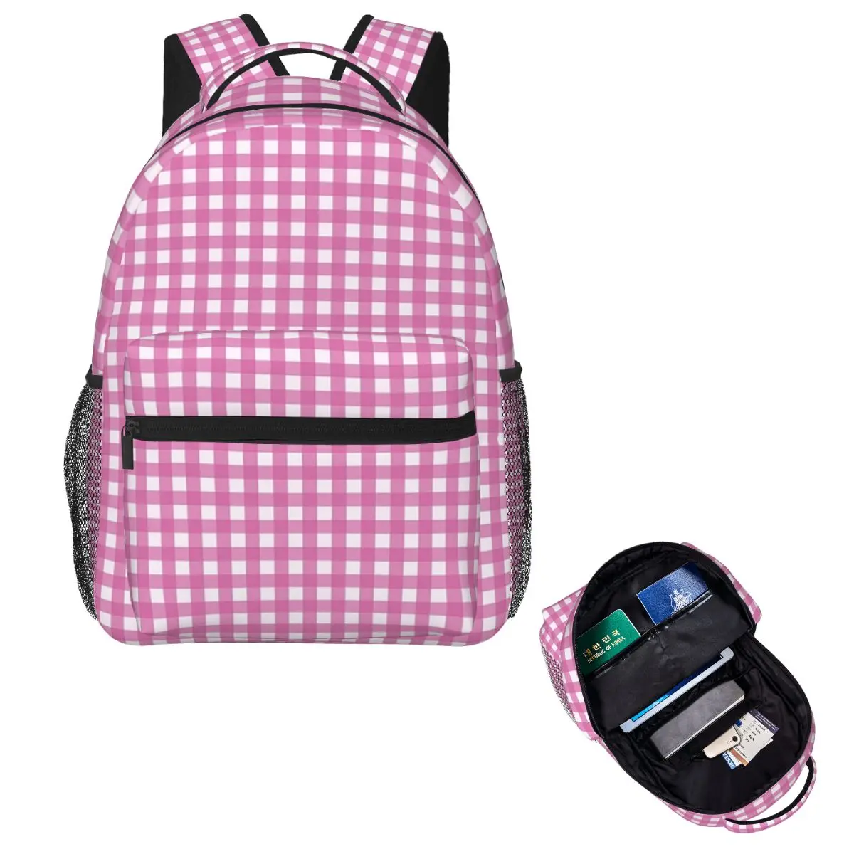 Cottagecore Pink Plaid Student Backpack School Bag Hiking Travel Daypack for Boys Girls Fashion Bookbag Shoulder Bags
Cottagecore Pink Plaid Student Backpack School Bag Hiking Travel Daypack for Boys Girls Fashion Bookbag Shoulder Bags