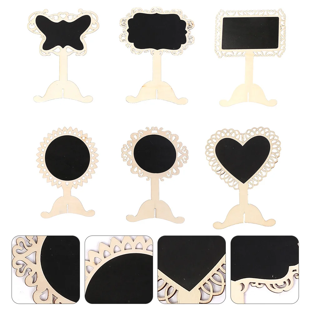 6pcs Standing Kids Blackboard Reusable Vertical Hollow Design For Cafe Pub Home Message Memo Board Desktop Advertising Decor
6pcs Standing Kids Blackboard Reusable Vertical Hollow Design For Cafe Pub Home Message Memo Board Desktop Advertising Decor