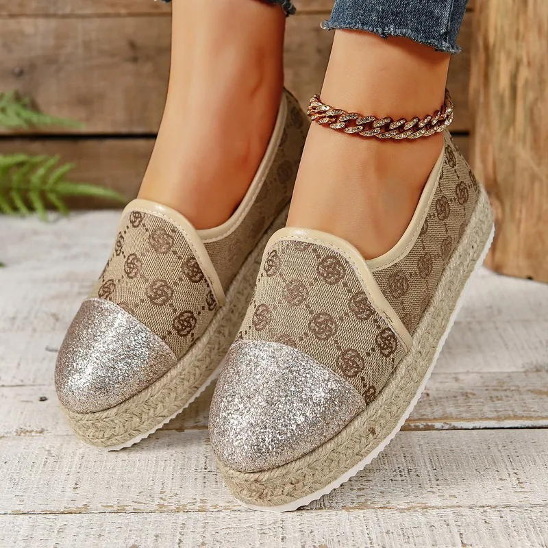 2025 New Comfortable and Casual Platform Shoes Grass Woven Women Casual Slip-on Barefoot Comfortable Non-leather Loafers
2025 New Comfortable and Casual Platform Shoes Grass Woven Women Casual Slip-on Barefoot Comfortable Non-leather Loafers