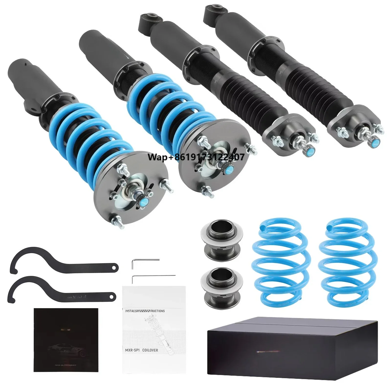 24 Way Damping Coilovers Shock Kit for 3 E46 316i 318i 325i 328i 330i 323i 325i 318d 320d
24 Way Damping Coilovers Shock Kit for 3 E46 316i 318i 325i 328i 330i 323i 325i 318d 320d