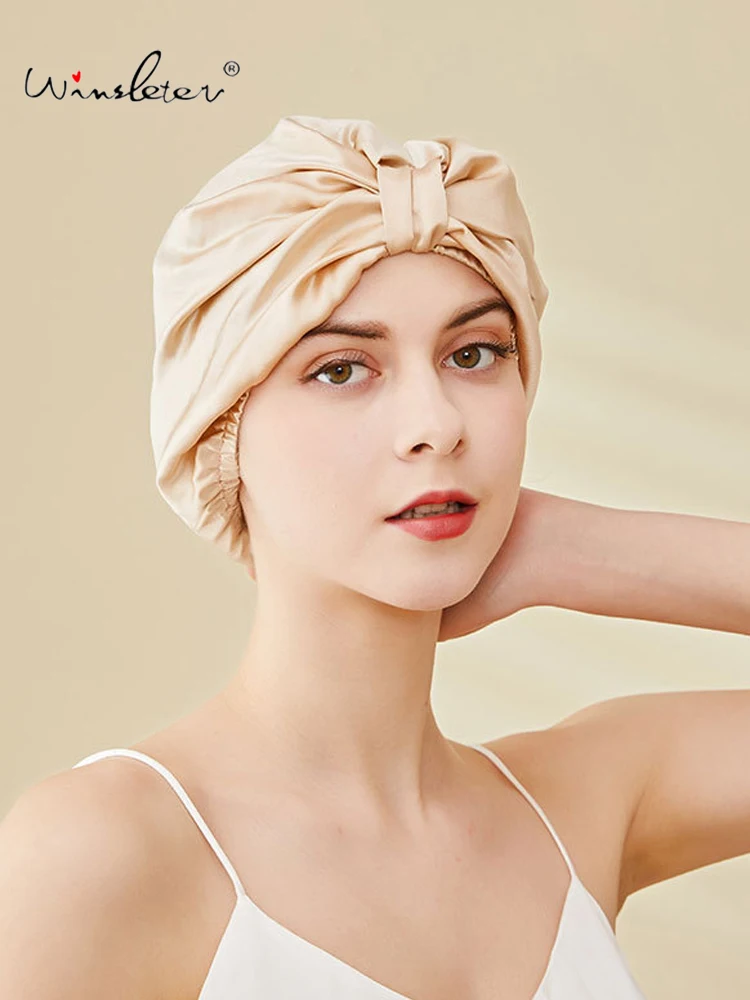 Winsleter-Women 100% Silk Elegant Bathcap, Hair Care Breathable, French Comfortable Sleeping Cap, 2025 Spring Summer A52427CC
Winsleter-Women 100% Silk Elegant Bathcap, Hair Care Breathable, French Comfortable Sleeping Cap, 2025 Spring Summer A52427CC