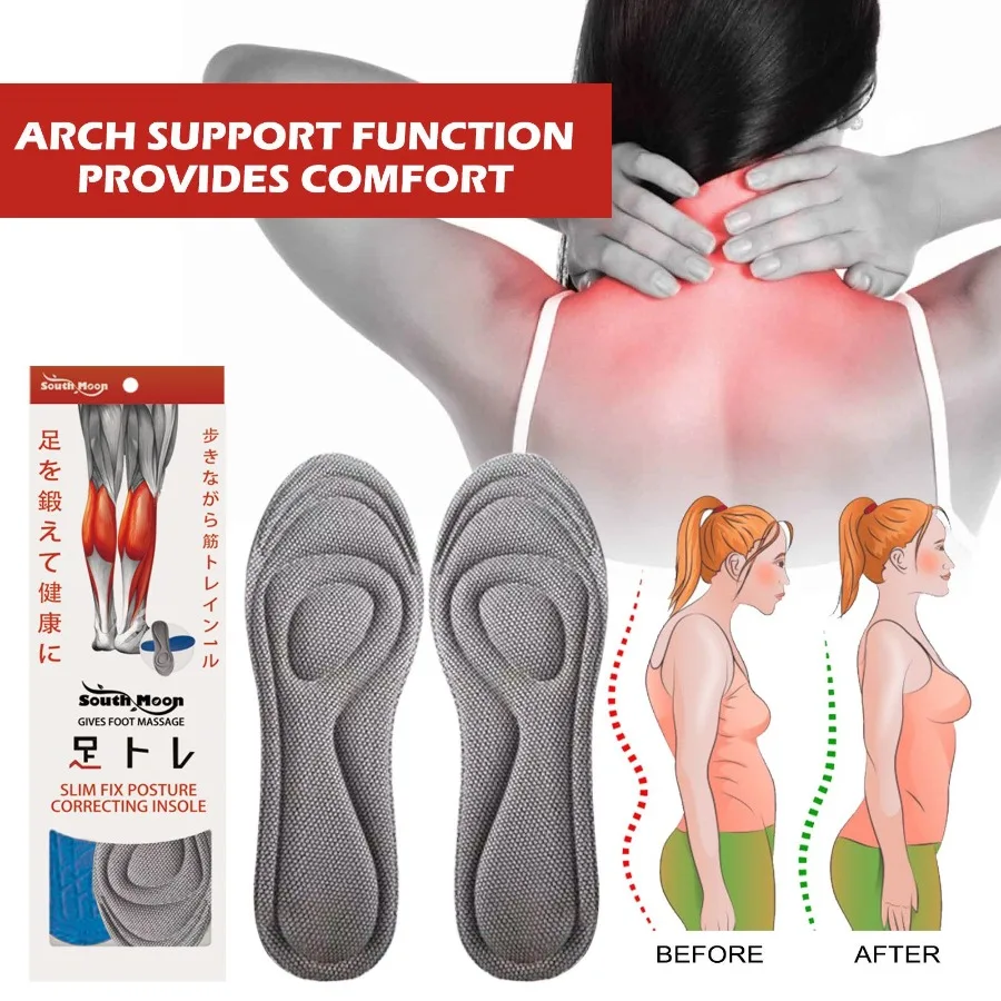 South Moon Slim Fix Posture Correcting Insole Relieve Joint Pain Repair Hump Correction Foot Breathable Shoes Insoles
South Moon Slim Fix Posture Correcting Insole Relieve Joint Pain Repair Hump Correction Foot Breathable Shoes Insoles