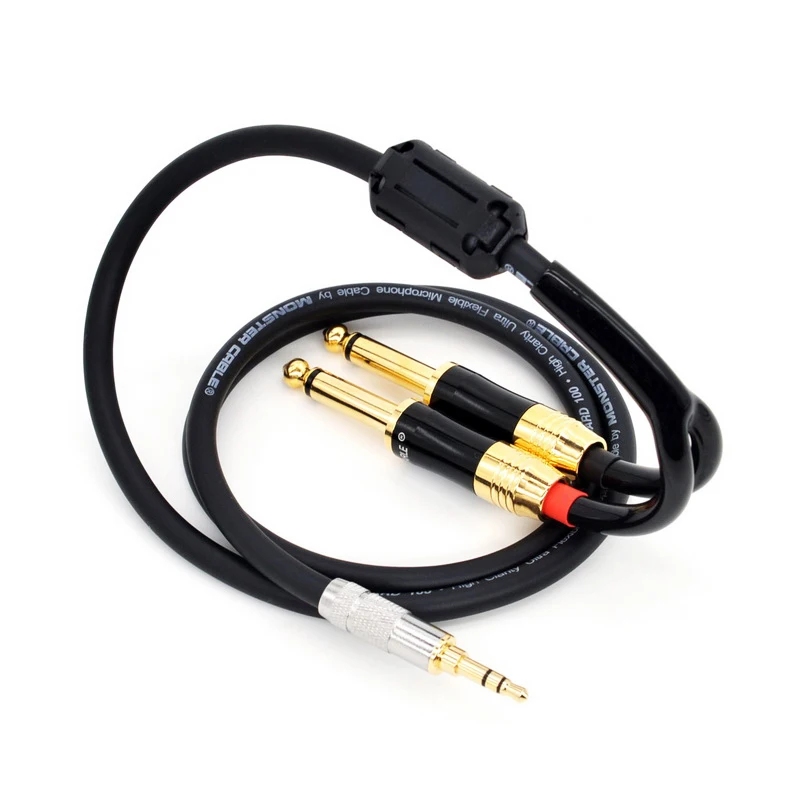HiFi cable 3.5mm convert dual 6.5mm audio AUX cable 3.5 to 6.5 mobile computer sound card mixer cables
HiFi cable 3.5mm convert dual 6.5mm audio AUX cable 3.5 to 6.5 mobile computer sound card mixer cables