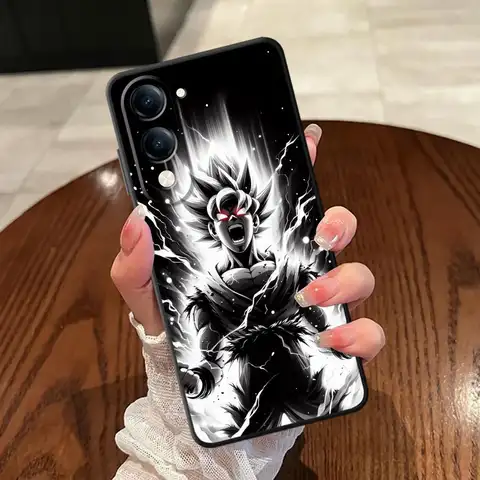Dragon Ball Fashion Son Goku Soft Back Phone Cover Case for Vivo Y20 Y21 Y22 Y19 Y12 Y15S Y02 Y11 Y30 Y16 Y17 Y27 Y31 Y36 Y33S