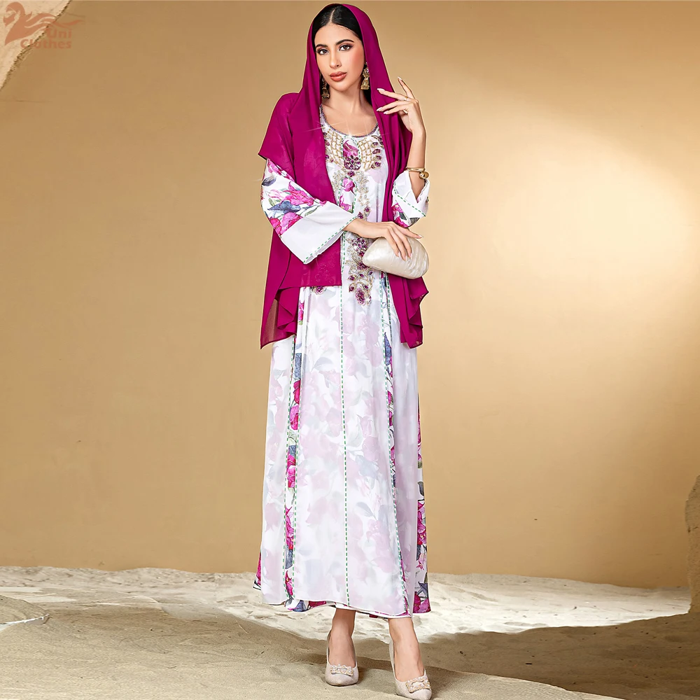 Ramadan Diamonds Abaya Dubai Kaftan Women Muslim Hijab Dress Print Jalabiya Caftan Marocain Femme Robe Eid Djellaba Vestidos New
Ramadan Diamonds Abaya Dubai Kaftan Women Muslim Hijab Dress Print Jalabiya Caftan Marocain Femme Robe Eid Djellaba Vestidos New