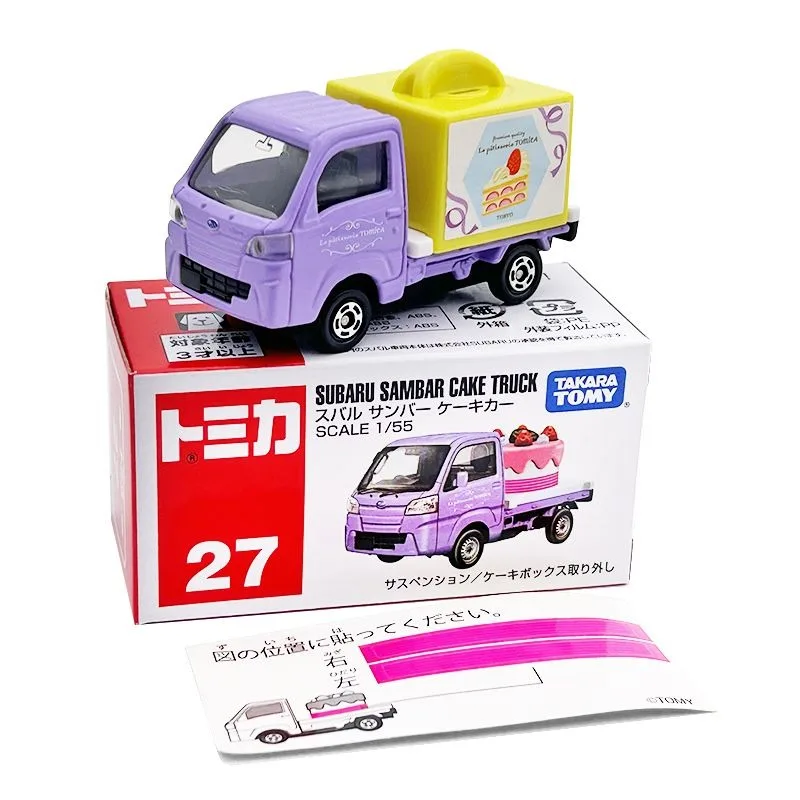 TAKARA TOMY Tomica 1/55 Scale Alloy Car Model Toy 27 Subaru Cake Transport Vehicle A Beautiful Gift for Girls
TAKARA TOMY Tomica 1/55 Scale Alloy Car Model Toy 27 Subaru Cake Transport Vehicle A Beautiful Gift for Girls