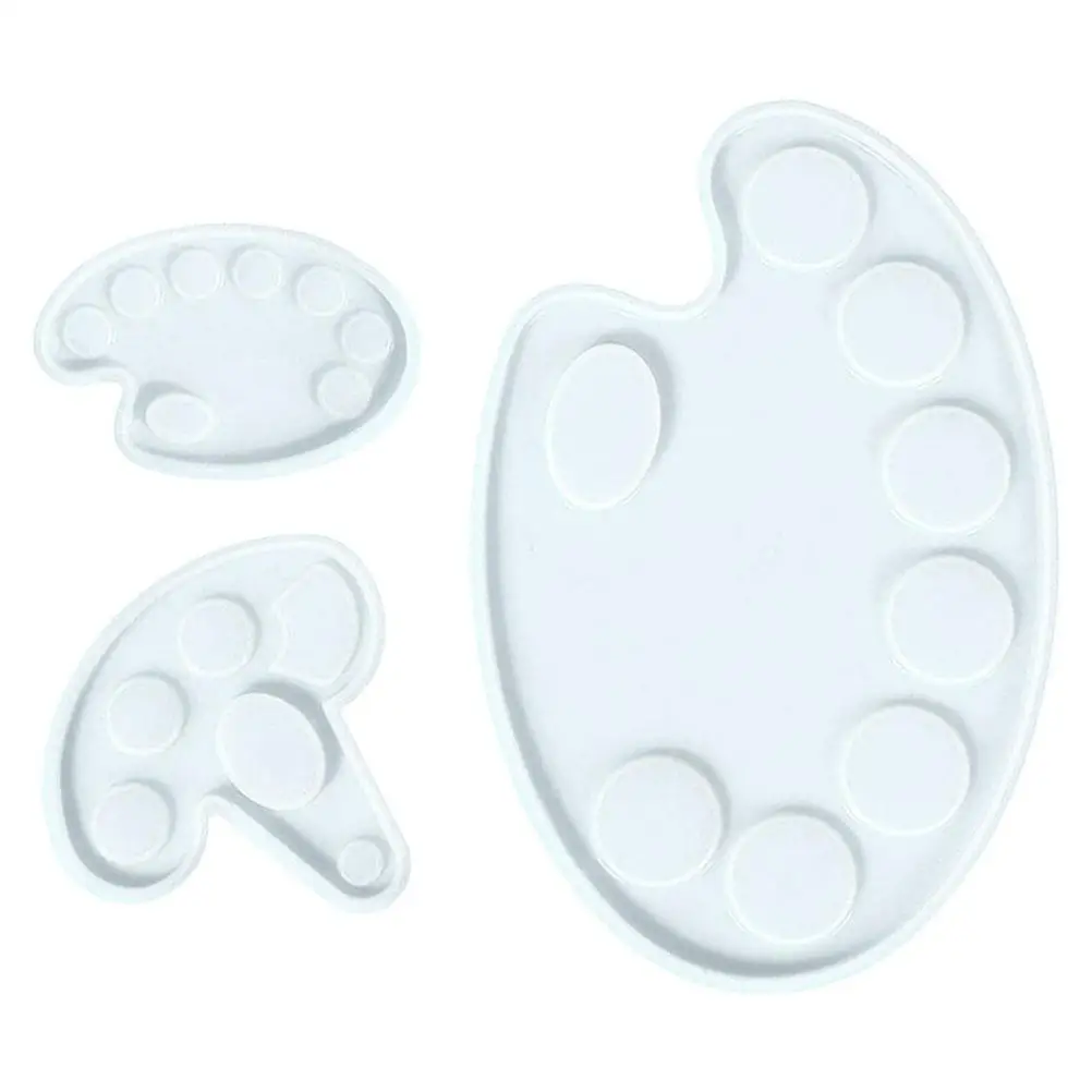 3 Pcs Palette Mold Silicone DIY Molds Craft Palettes Nail Art Painting Tools Quartz Pigment
3 Pcs Palette Mold Silicone DIY Molds Craft Palettes Nail Art Painting Tools Quartz Pigment