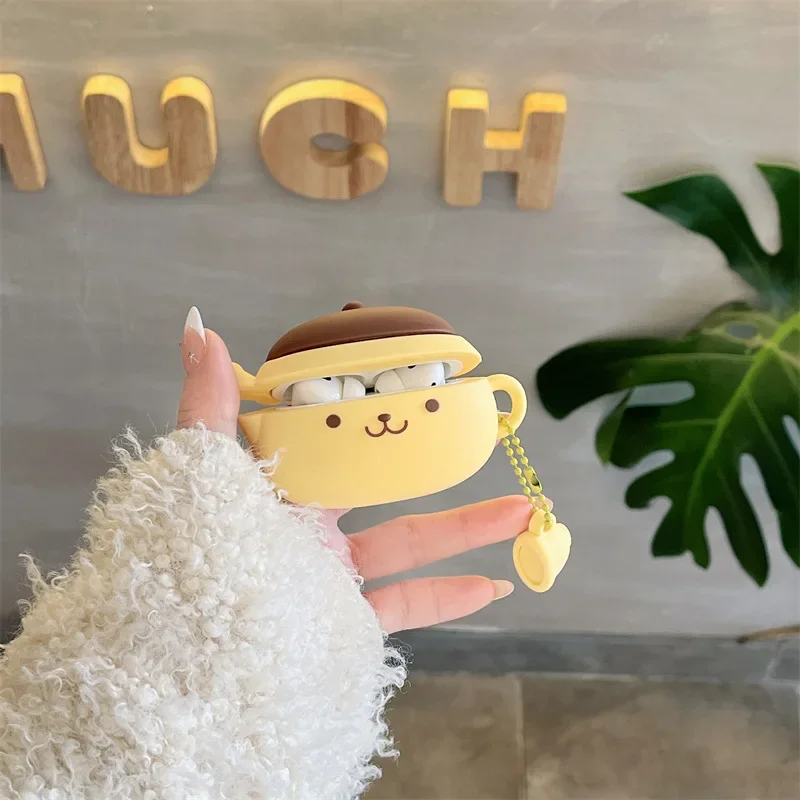 Sanrio Pompompurin Kettle Case For Airpods Pro 2,Soft Protective Earphone Silicone Cover For Airpods 3 Case For Kids/Girls
Sanrio Pompompurin Kettle Case For Airpods Pro 2,Soft Protective Earphone Silicone Cover For Airpods 3 Case For Kids/Girls