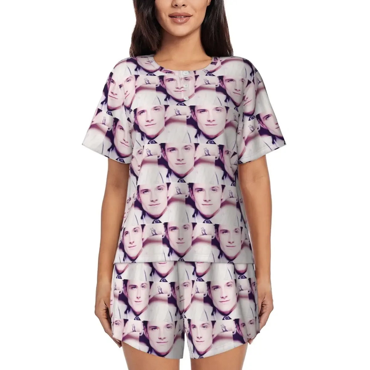 Josh Hutcherson Whistle Meme Song Music Round Neck Short Sleeve Nightgowns for Sleeping Women Soft Pajama Set Short Pants
Josh Hutcherson Whistle Meme Song Music Round Neck Short Sleeve Nightgowns for Sleeping Women Soft Pajama Set Short Pants