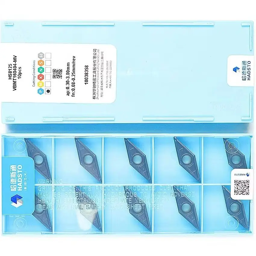 VBMT160404-MV HS8125/VBMT160408-MV HS8125 HADSTO CNC blade carbide inserts Turning inserts
VBMT160404-MV HS8125/VBMT160408-MV HS8125 HADSTO CNC blade carbide inserts Turning inserts