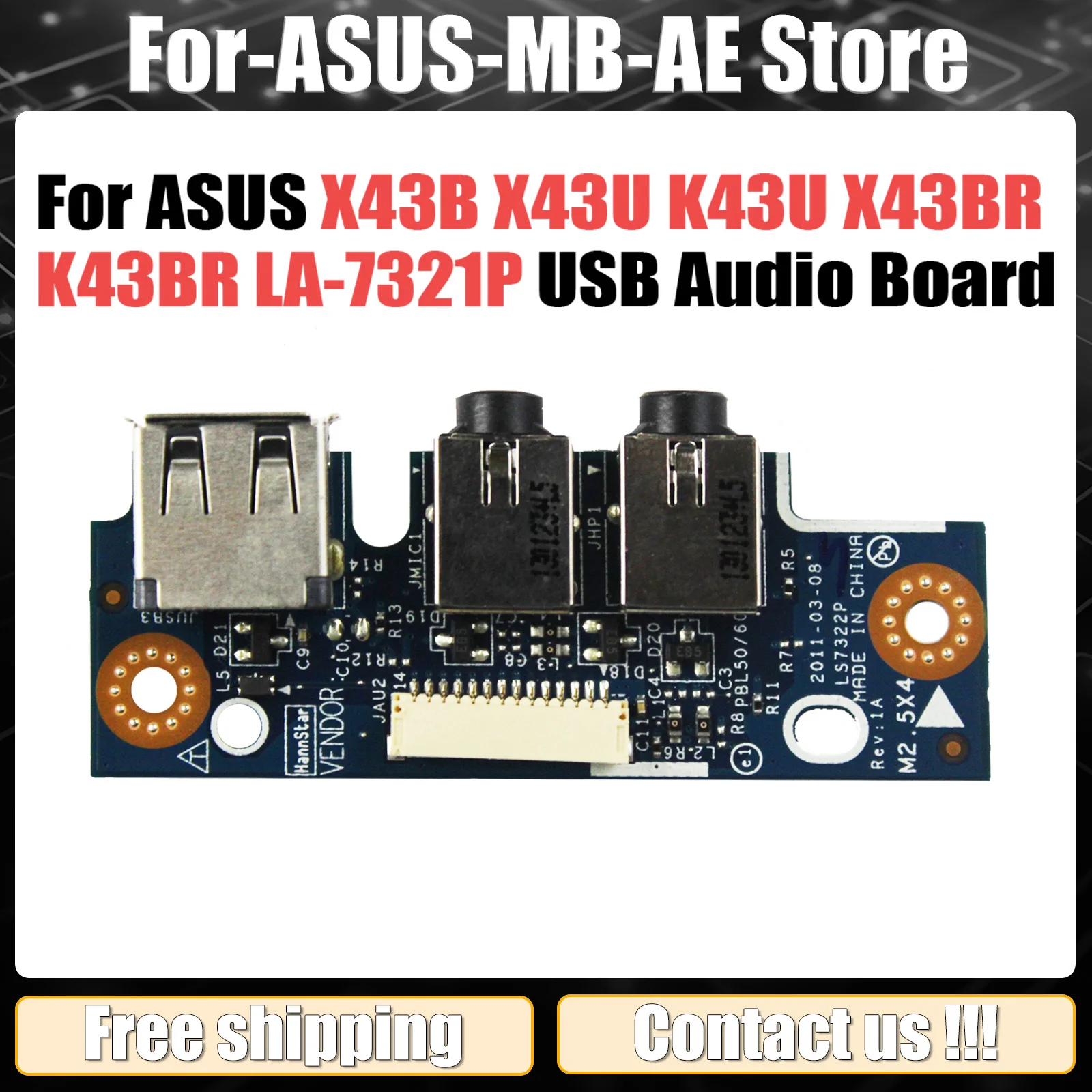 Материнская плата для ноутбука ASUS X43U X43B CMC60 LA-7321P DDR3 60-N5DMB1300, материнская плата для ноутбука K43U K43B, протестирована нормально
Материнская плата для ноутбука ASUS X43U X43B CMC60 LA-7321P DDR3 60-N5DMB1300, материнская плата для ноутбука K43U K43B, протестирована нормально