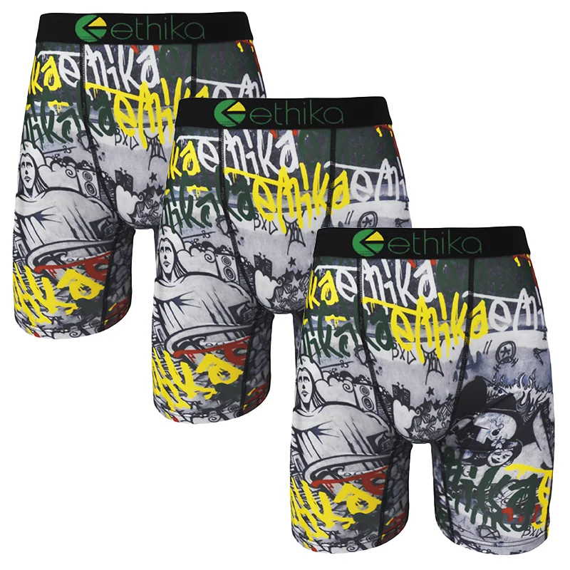 Мужское нижнее белье ETHIKA, боксеры Cueca, модное мужское нижнее белье с принтом, летние дышащие мужские трусы, нижнее белье, трусы больших размеров
Мужское нижнее белье ETHIKA, боксеры Cueca, модное мужское нижнее белье с принтом, летние дышащие мужские трусы, нижнее белье, трусы больших размеров