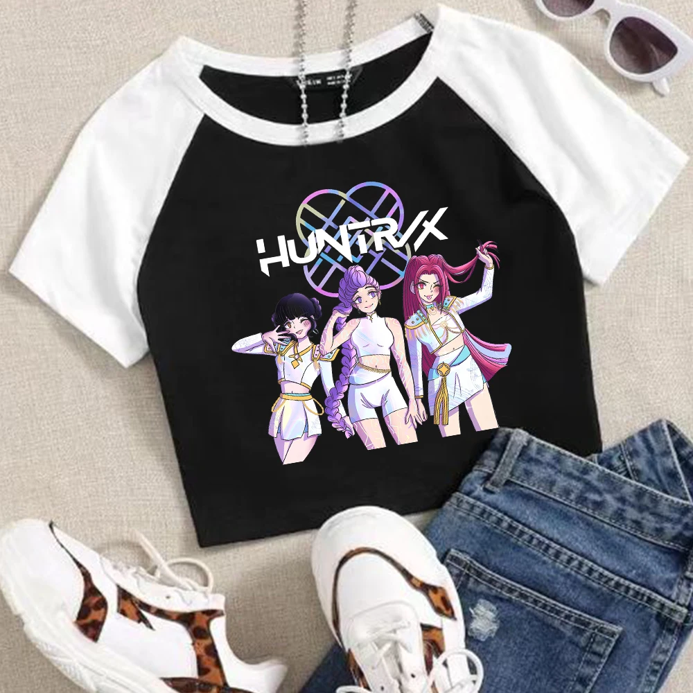 KPop Demon Hunters Huntrix Merch укороченные топы футболка женские сексуальные девушки 2025 модная рубашка из фильма
KPop Demon Hunters Huntrix Merch укороченные топы футболка женские сексуальные девушки 2025 модная рубашка из фильма