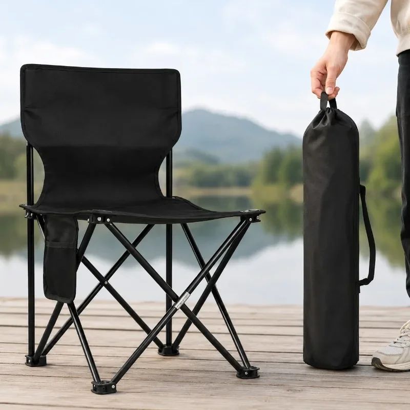Portable Folding Camping Chair Outdoor Fishing Picnic Beach Chair Oxford Cloth Seat with Side Pocket Lightweight Travel Chair
Portable Folding Camping Chair Outdoor Fishing Picnic Beach Chair Oxford Cloth Seat with Side Pocket Lightweight Travel Chair