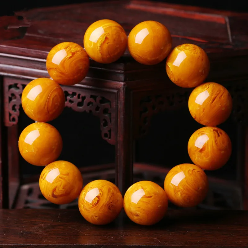 Natural Old Chicken Oil Yellow Buddha Bead Bracelet Amber Raw Stone Single Strand Unisex
Natural Old Chicken Oil Yellow Buddha Bead Bracelet Amber Raw Stone Single Strand Unisex