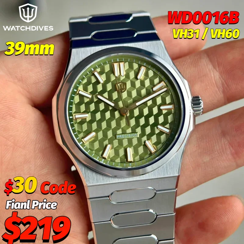 Оригинальные роскошные часы Watchdives Premier WD0016B Square-Block VH31/VH60, кварцевые часы с сапфировым стеклом, светящиеся водонепроницаемые наручные часы
Оригинальные роскошные часы Watchdives Premier WD0016B Square-Block VH31/VH60, кварцевые часы с сапфировым стеклом, светящиеся водонепроницаемые наручные часы