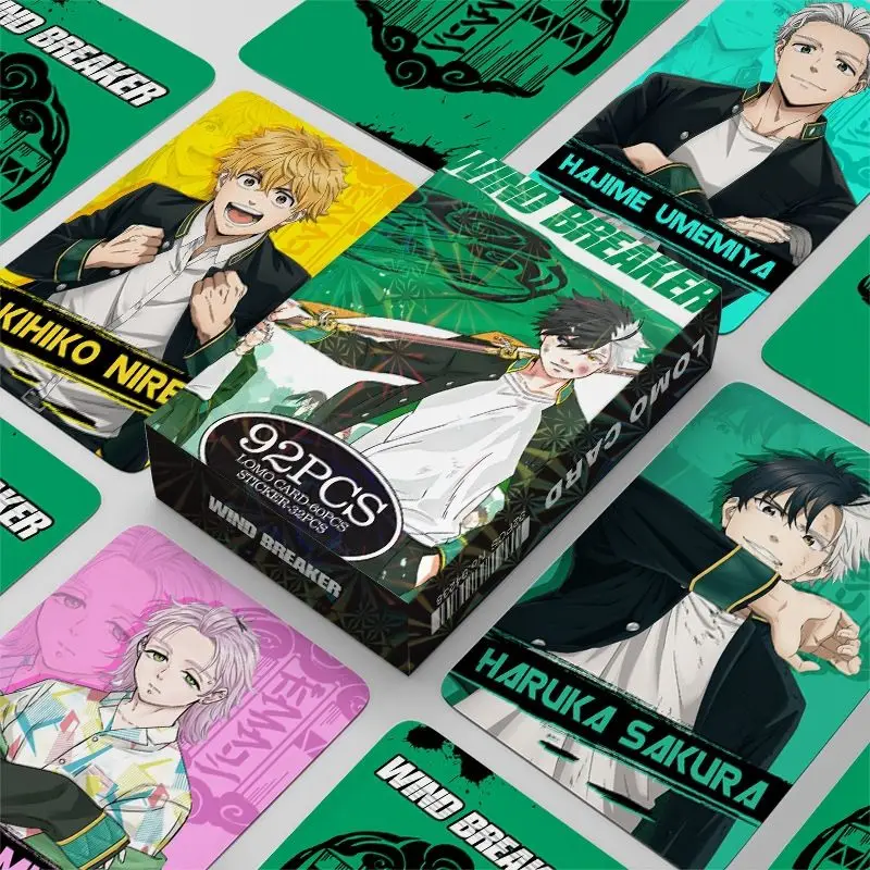 92 Pcs/Set Anime Wind Breaker Laser Lomo Card Haruka Sakura, Hayato Suou Cartoon Characters HD Photocard Cosplay Gift
92 Pcs/Set Anime Wind Breaker Laser Lomo Card Haruka Sakura, Hayato Suou Cartoon Characters HD Photocard Cosplay Gift