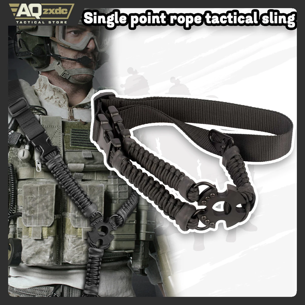 AQzxdc Tactical Gun Sling 3 Point Bungee Airsoft Rifles Strap Belt Military Hunting Part Three Point Gun Strap for Airsoft Game
AQzxdc Tactical Gun Sling 3 Point Bungee Airsoft Rifles Strap Belt Military Hunting Part Three Point Gun Strap for Airsoft Game