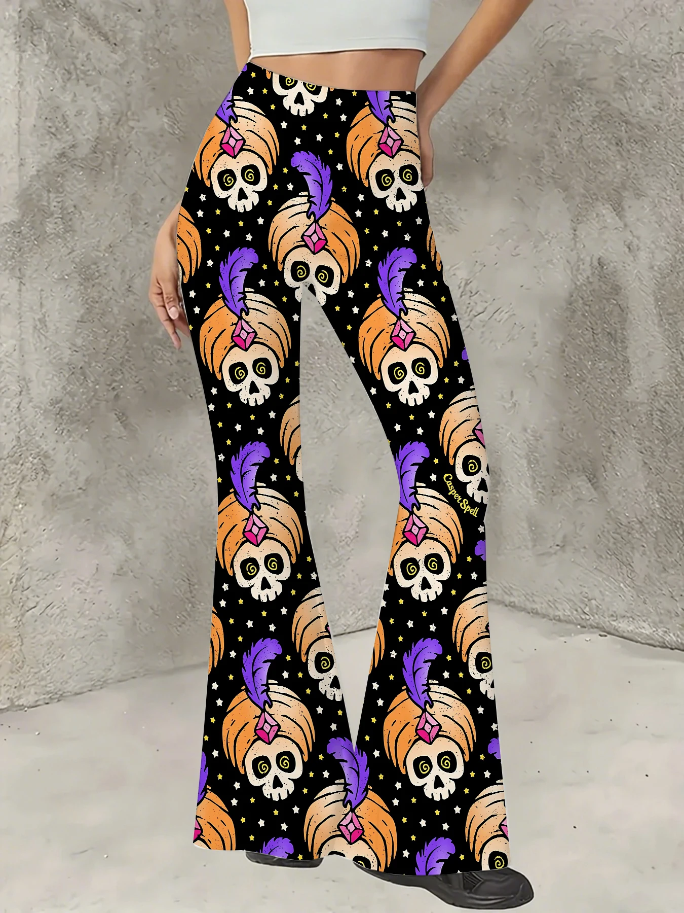 Women's Print Flare Pants Casual High Waist Knit Bell Bottom Trousers Boho
Women's Print Flare Pants Casual High Waist Knit Bell Bottom Trousers Boho