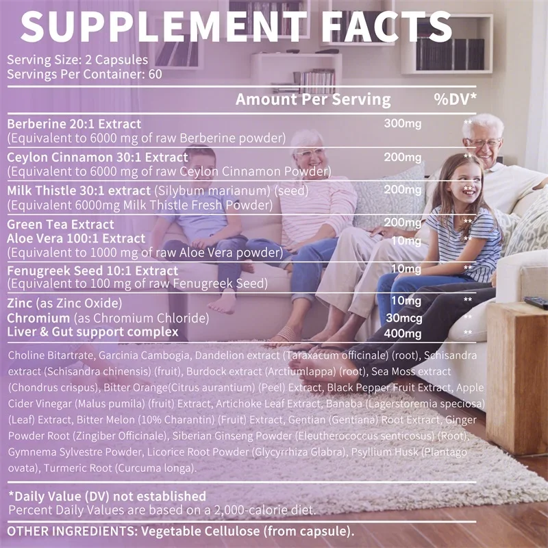 Berberine, Ceylon Cinnamon, Milk Thistle Supplements - Supports Liver and Digestive Health, Promote Metabolism, Antioxidant
Berberine, Ceylon Cinnamon, Milk Thistle Supplements - Supports Liver and Digestive Health, Promote Metabolism, Antioxidant