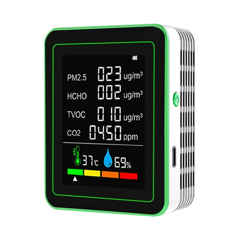 ABAN Total Smart Wi-Fi датчик качества воздуха защита многофункциональный CO2/TVOC/HCHO/PM2.5/температура/влажность
ABAN Total Smart Wi-Fi датчик качества воздуха защита многофункциональный CO2/TVOC/HCHO/PM2.5/температура/влажность