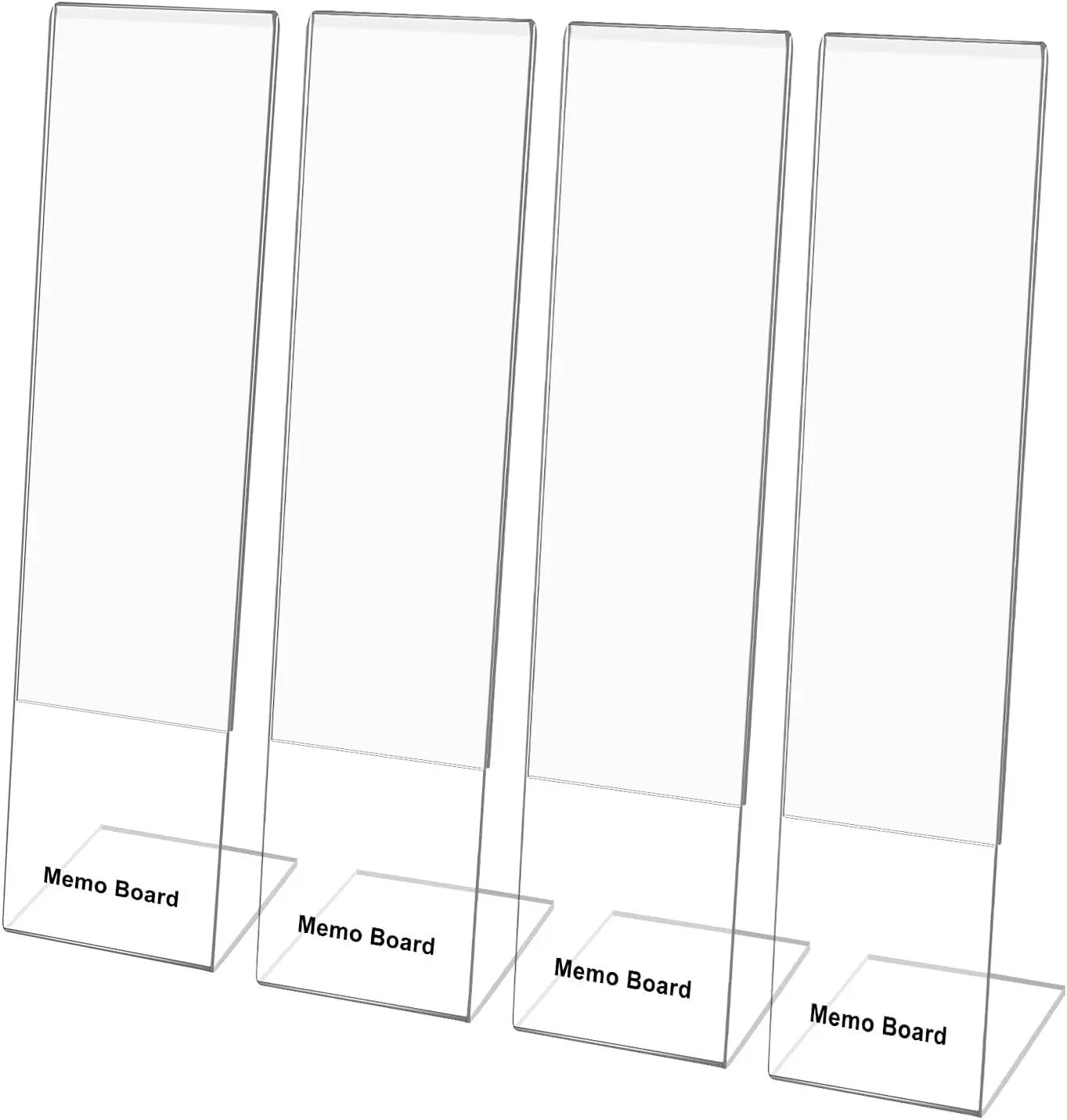 4-Pack Acrylic Monitor Memo Board for Computer Screen Sticky Note Holder, Clear
4-Pack Acrylic Monitor Memo Board for Computer Screen Sticky Note Holder, Clear
