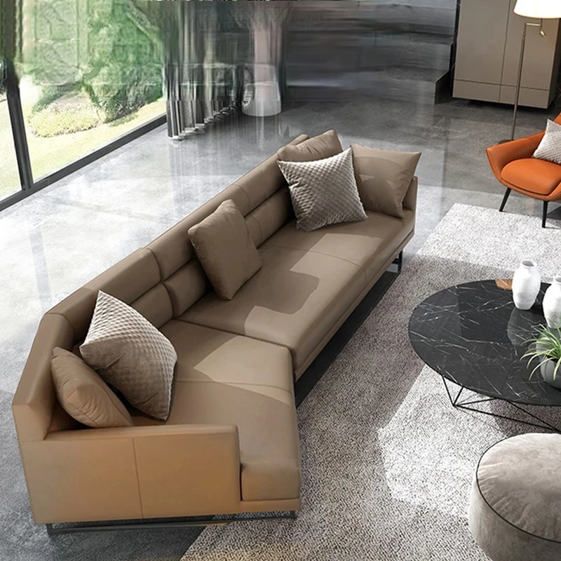Italian Minimalist Sofa Living Room Modern Luxury Leather Sofa Apartment Nordic Profiled Leather Wohnzimmer Sofas Furniture Set
Italian Minimalist Sofa Living Room Modern Luxury Leather Sofa Apartment Nordic Profiled Leather Wohnzimmer Sofas Furniture Set