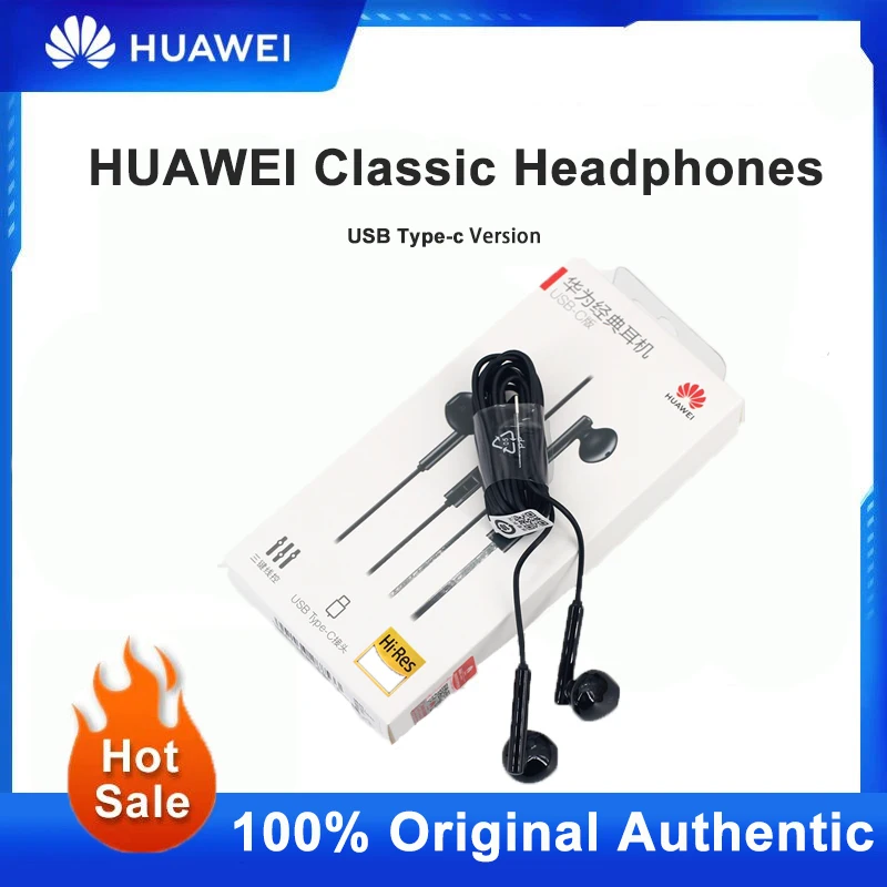 Original Huawei Classic Headpho USB Type-C Earphone Wired in-ear Earphone with Microphone Volume buttons for Huawei Mobile Phone
Original Huawei Classic Headpho USB Type-C Earphone Wired in-ear Earphone with Microphone Volume buttons for Huawei Mobile Phone