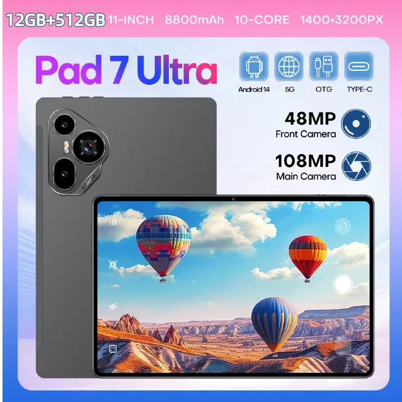 New Original MI Pad 7 Ultra Tablet PC 11" HD 4K Android 14 12GB+512GB 8800mAh 5G Dual SIM Phone Call WIFI Global Mi Tablet PC
New Original MI Pad 7 Ultra Tablet PC 11" HD 4K Android 14 12GB+512GB 8800mAh 5G Dual SIM Phone Call WIFI Global Mi Tablet PC