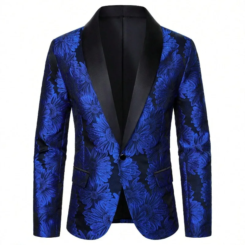 KIDWHXR Men Blazer British Style Contrast Color Printed Man Outerwear Single-breasted Business Wedding Party Male Suit Coat
KIDWHXR Men Blazer British Style Contrast Color Printed Man Outerwear Single-breasted Business Wedding Party Male Suit Coat