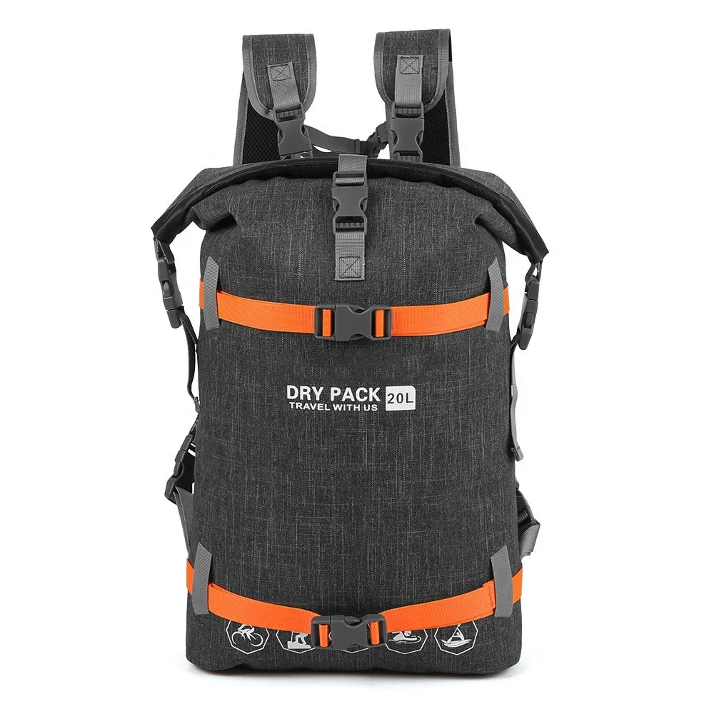 Custom Professional Roll Top Waterproof Dry Bag Backpack 20L For Rafting Trekking
Custom Professional Roll Top Waterproof Dry Bag Backpack 20L For Rafting Trekking