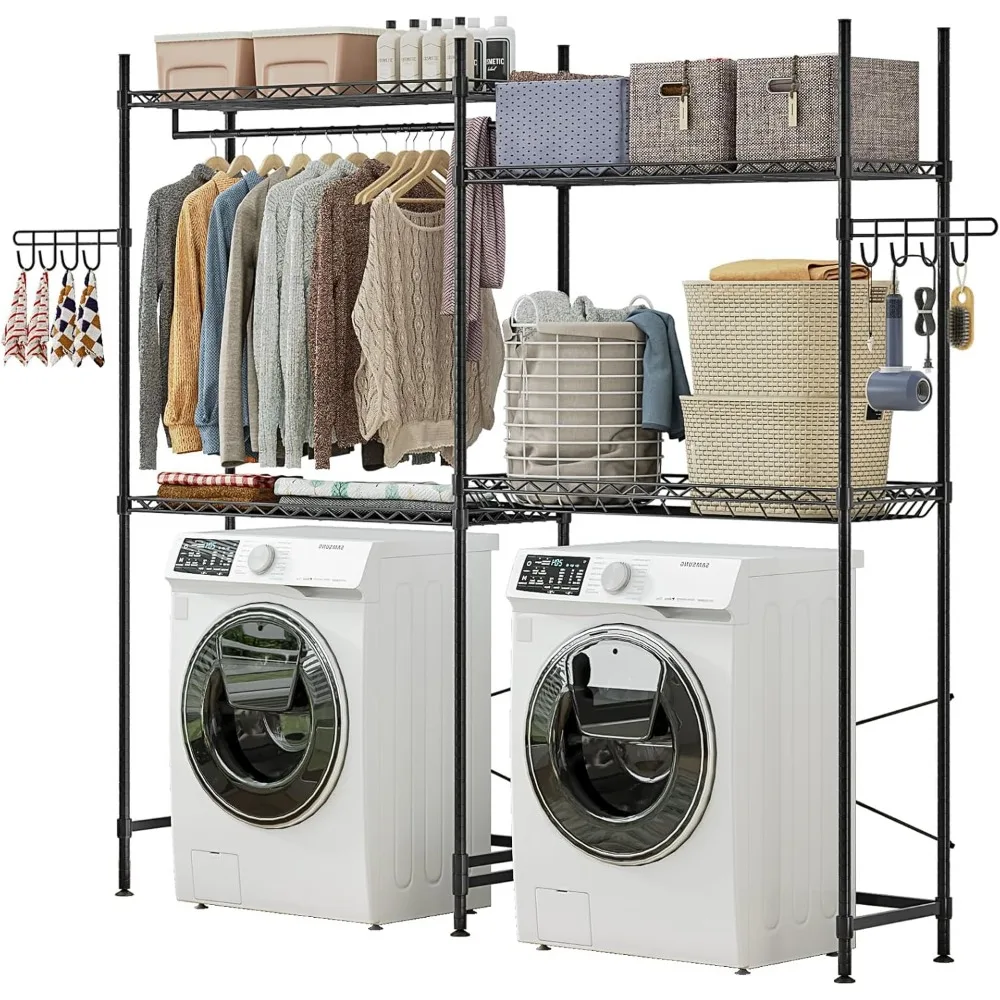 Стоячая сушилка, сверхмощные проволочные полки для сушки одежды с регулируемой высотой и крючками для вешалок для корзины, 4-уровневые для прачечной Stor
Стоячая сушилка, сверхмощные проволочные полки для сушки одежды с регулируемой высотой и крючками для вешалок для корзины, 4-уровневые для прачечной Stor