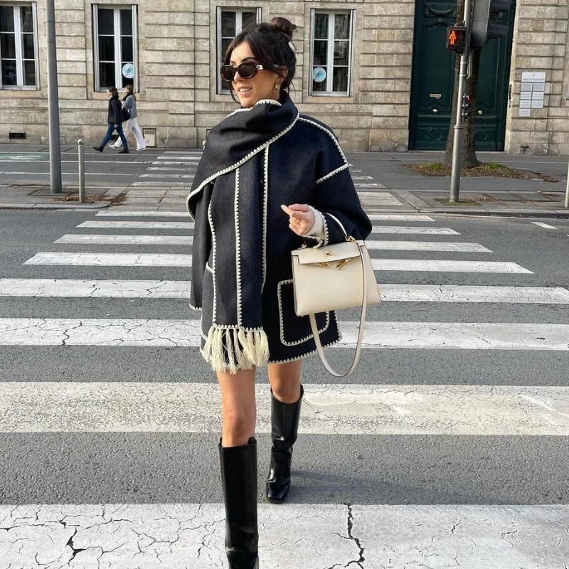 Autumn Winter Women Clothing Woolen Coat Tweed Jacket Two Pieces Sets Cardigan Long Sleeve Single-breasted Scarf Chic Outerwear
Autumn Winter Women Clothing Woolen Coat Tweed Jacket Two Pieces Sets Cardigan Long Sleeve Single-breasted Scarf Chic Outerwear