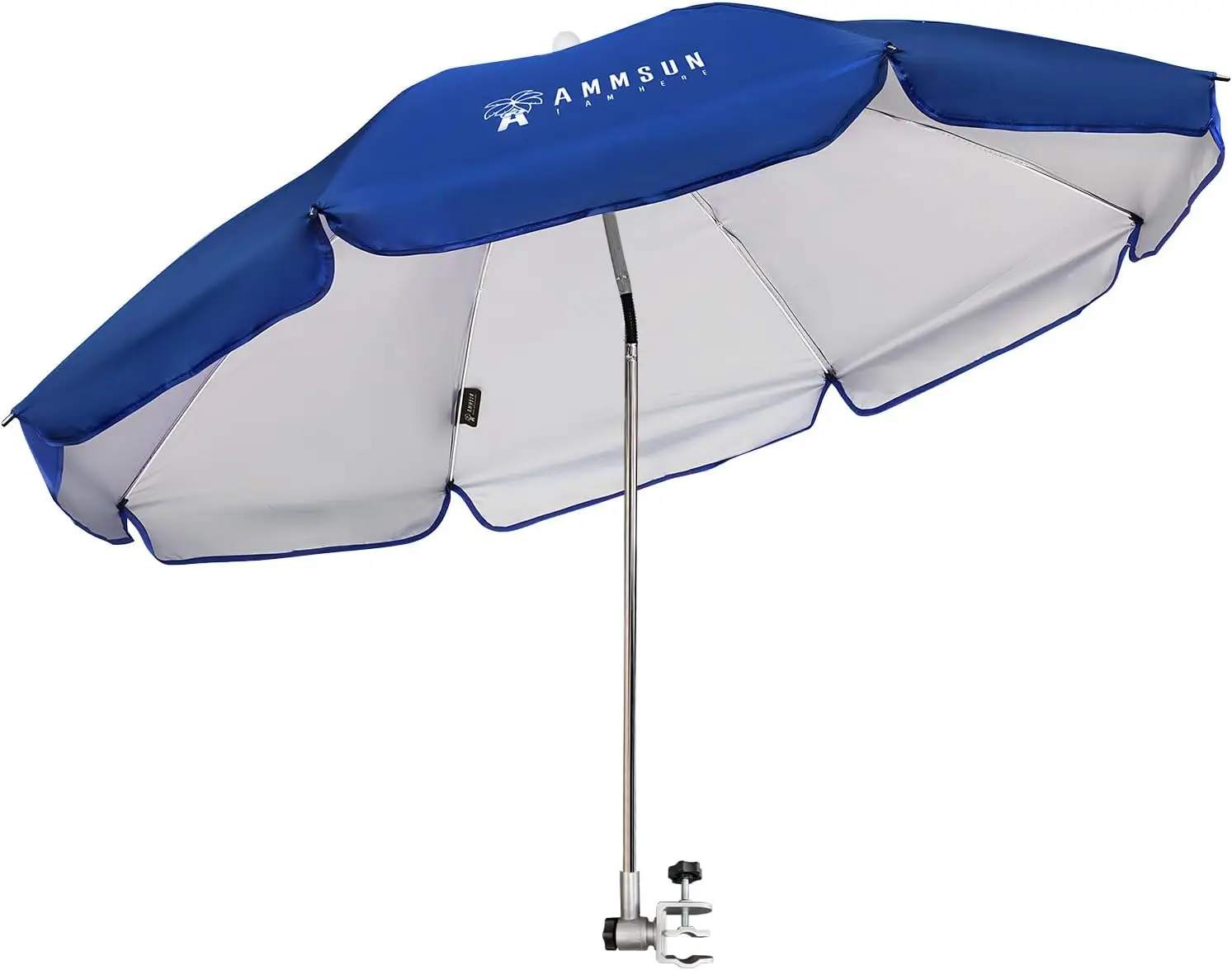 Large Chair Umbrella with Universal Clamp, 52" Arc 47" Wide, 360° Swivel & Tilt, UPF 50+ Sun Protection for Camping Beach
Large Chair Umbrella with Universal Clamp, 52" Arc 47" Wide, 360° Swivel & Tilt, UPF 50+ Sun Protection for Camping Beach
