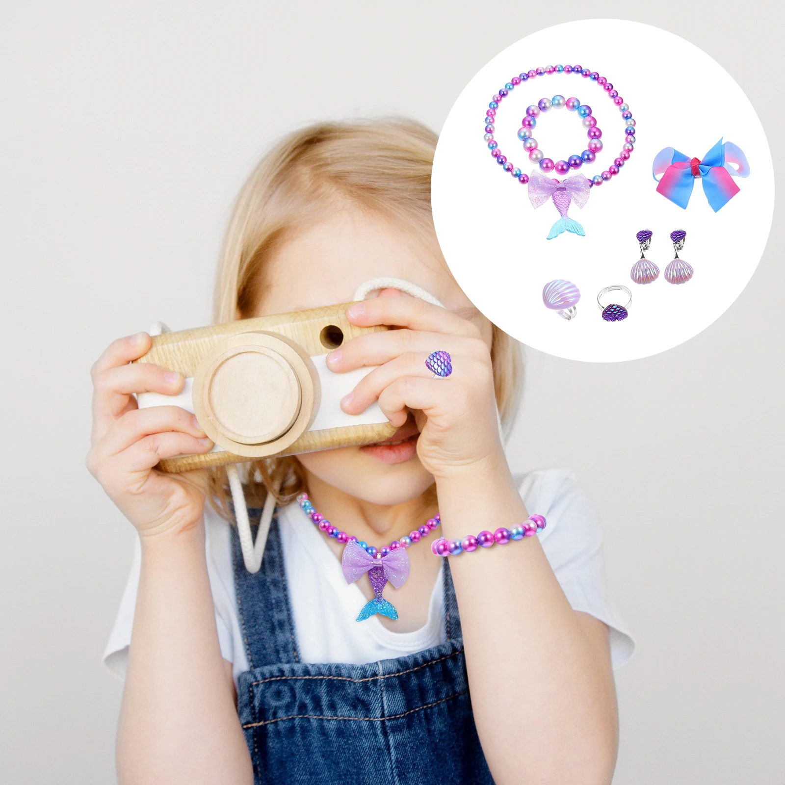 Shell Jewelry Set Kid for Girls Costume Little Mermaid Accessories Kids Rings Bracelet Necklace
Shell Jewelry Set Kid for Girls Costume Little Mermaid Accessories Kids Rings Bracelet Necklace