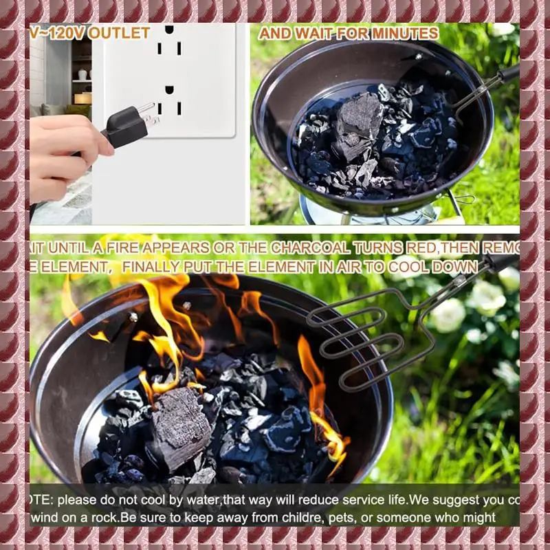 A95G Electric Charcoal Starter 800W, Bbq Grill Charcoal Ignite Briquettes Fireplace Coal For Big Green Egg,Kamado Joe 
A95G Electric Charcoal Starter 800W, Bbq Grill Charcoal Ignite Briquettes Fireplace Coal For Big Green Egg,Kamado Joe