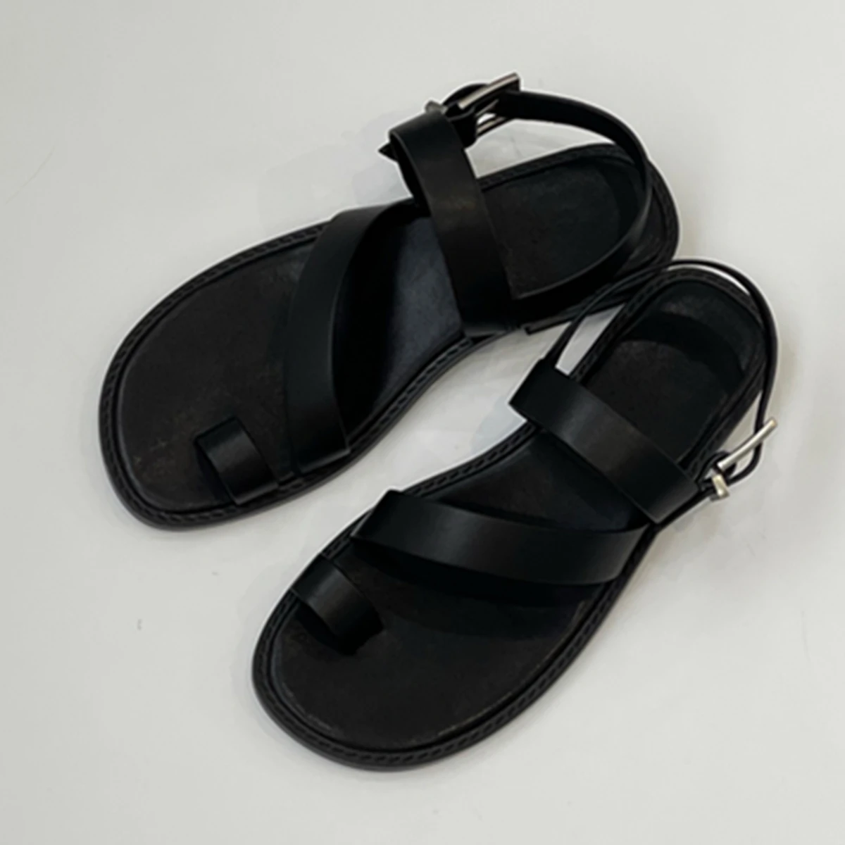 Maxdutti Lazy Oil Wax Cowhide Flat Shoes Women Summer Roman Clip Toe Sandals Minimalist Sandals Shoes
Maxdutti Lazy Oil Wax Cowhide Flat Shoes Women Summer Roman Clip Toe Sandals Minimalist Sandals Shoes