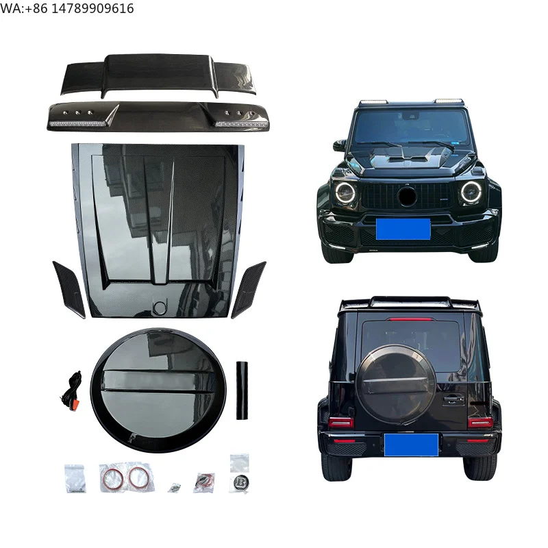 2019-2024 Car Modification Upgrade G630 G500 Carbon Fiber Engine Hood Decoration Ceiling Light Spoiler Spare Tire Cover For
2019-2024 Car Modification Upgrade G630 G500 Carbon Fiber Engine Hood Decoration Ceiling Light Spoiler Spare Tire Cover For