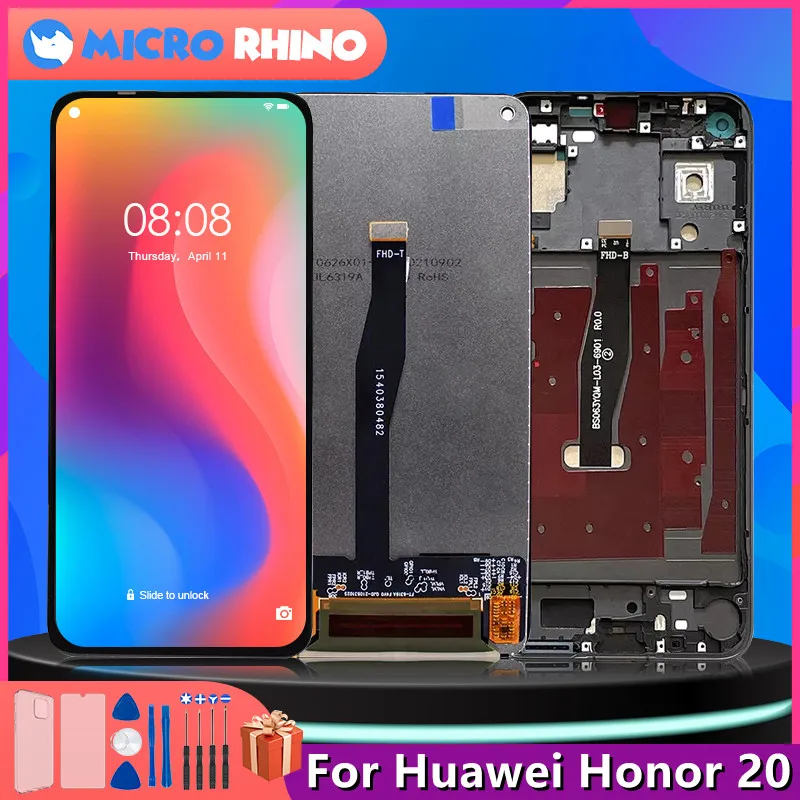 6,26-дюймовый ЖК-дисплей для Huawei Honor 20 YAL-L21 YAL-AL00 Дисплей Сенсорный экран Дигитайзер в сборе Замена с подарком
6,26-дюймовый ЖК-дисплей для Huawei Honor 20 YAL-L21 YAL-AL00 Дисплей Сенсорный экран Дигитайзер в сборе Замена с подарком