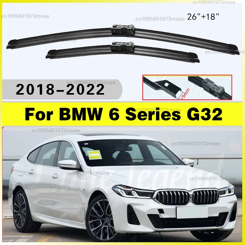 For BMW 6 Series G32 2018-2022 2019 2020 Windshield Wiper Blades Windscreen Wipers 26"+18" 2pcs Car Front Wiper Blade
For BMW 6 Series G32 2018-2022 2019 2020 Windshield Wiper Blades Windscreen Wipers 26"+18" 2pcs Car Front Wiper Blade