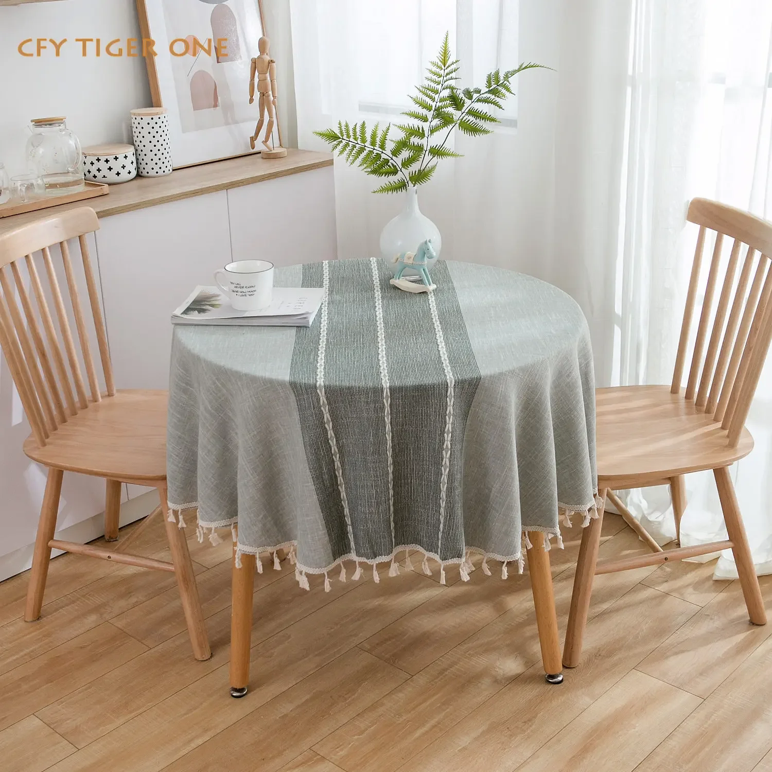 Cotton Linen Japanese Grey Stripe Round Tablecloth Tassel Tablecloth Able Tea Round Table Map Table Cover Dining Room
Cotton Linen Japanese Grey Stripe Round Tablecloth Tassel Tablecloth Able Tea Round Table Map Table Cover Dining Room