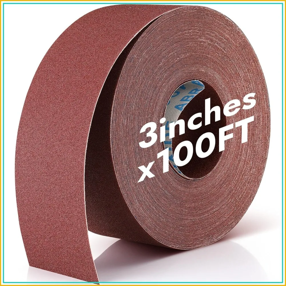 120 Grit Sandpaper Roll 3x100 ft Emery Cloth Aluminum Oxide Abrasive for Drum Sander Wood Furniture Wet Dry Sanding
120 Grit Sandpaper Roll 3x100 ft Emery Cloth Aluminum Oxide Abrasive for Drum Sander Wood Furniture Wet Dry Sanding