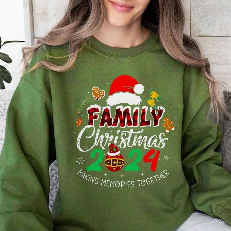 2024 Women's Christmas Gift Family Plus Size Women's Casual Sportswear Long Sleeve Round Neck Olive
2024 Women's Christmas Gift Family Plus Size Women's Casual Sportswear Long Sleeve Round Neck Olive