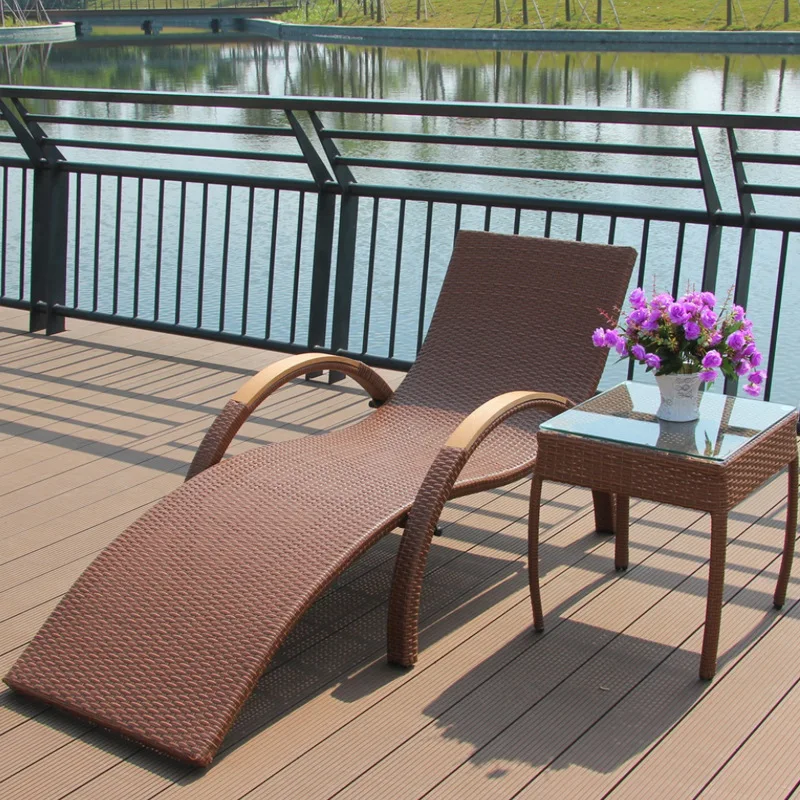 Hot Sale Brown Rattan Sun Lounger Outdoor Garden Set Dining Furniture Lounger
Hot Sale Brown Rattan Sun Lounger Outdoor Garden Set Dining Furniture Lounger